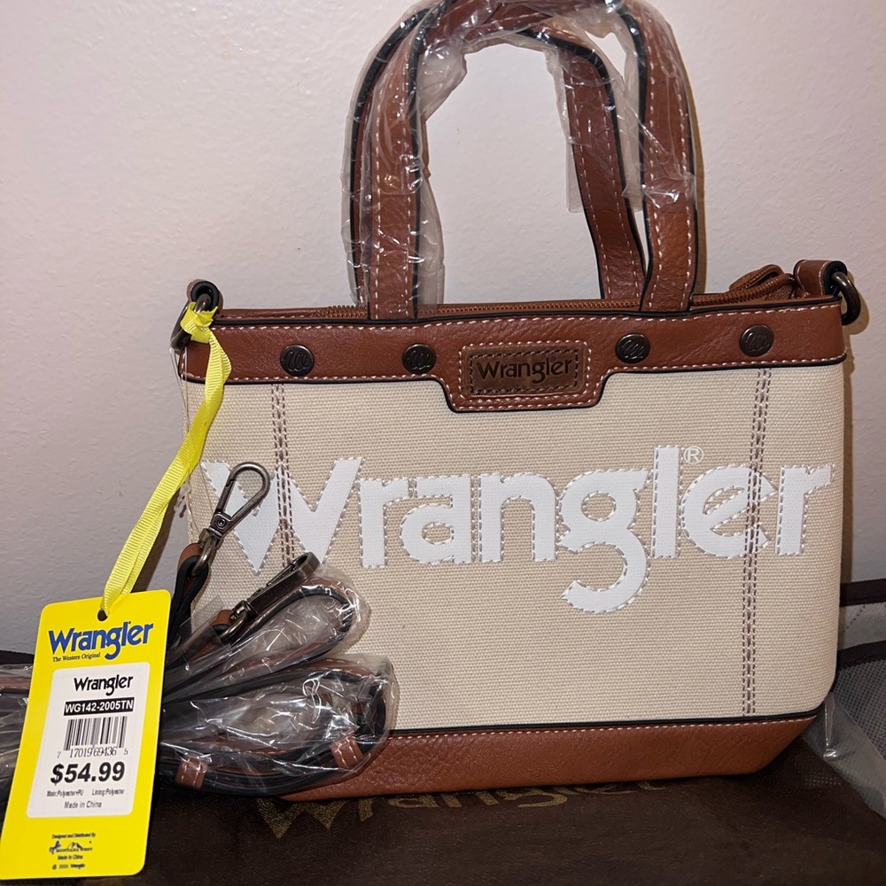 Wrangler Brown and Cream Women's Crossbody